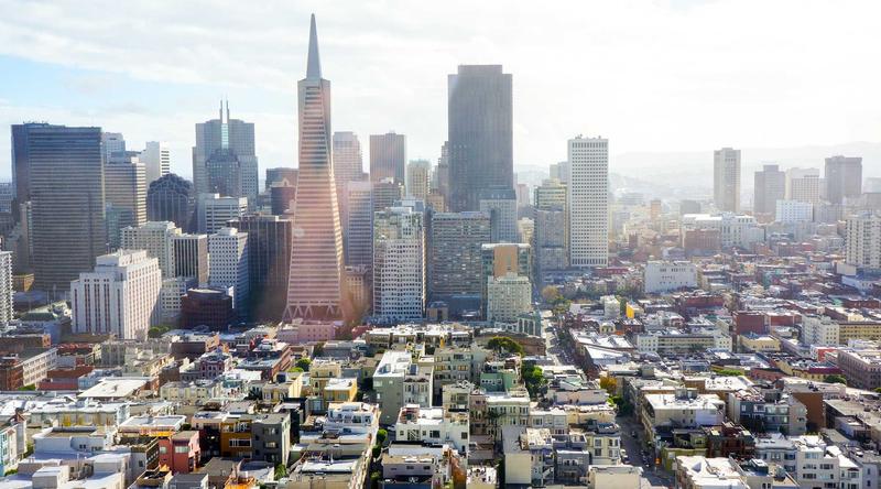 San Francisco skyline at dusk